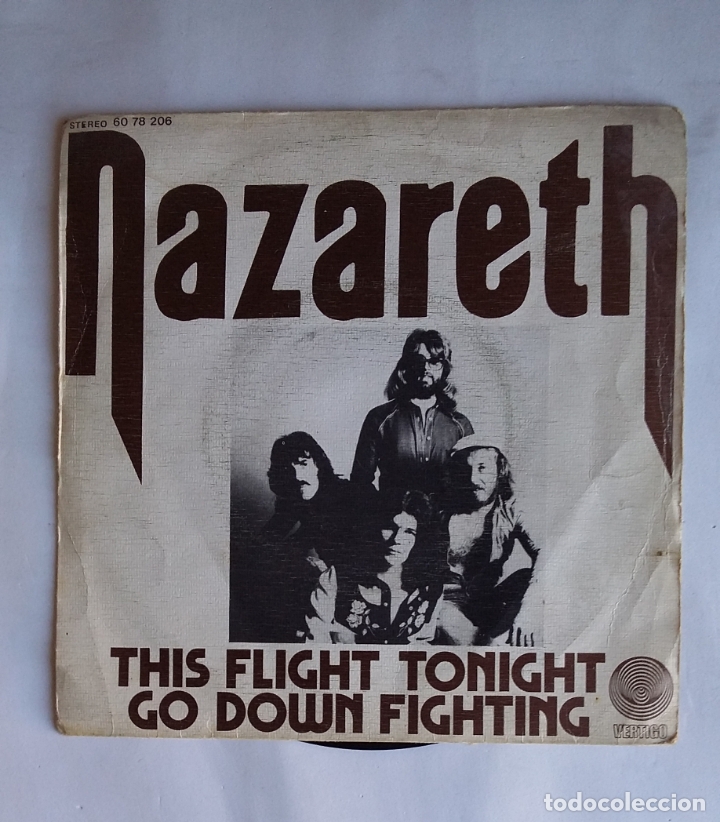 Discos de vinilo: NAZARETH. THIS FLIGHT TONIGHT / GO DOWN TIGHTING. SINGLE. tdkds19 - Foto 2