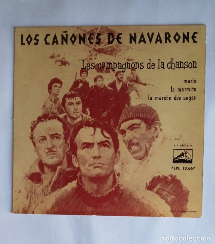 Discos de vinilo: Les Compagnons De La Chanson.&ndash; Los Ca&ntilde;ones De Navarone. TDKDS19 - Foto 1