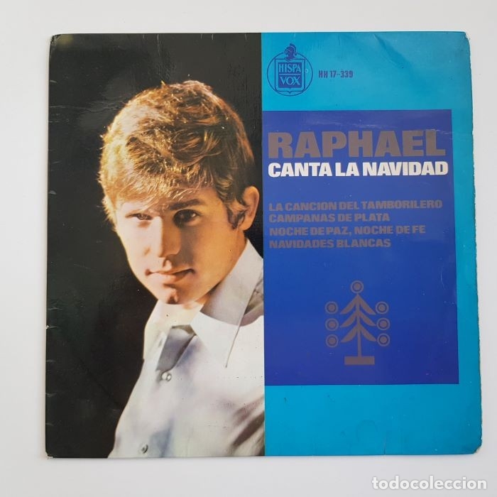 Discos de vinilo: RAPHAEL, CANTA LA NAVIDAD, HISPAVOX, CON SE&Ntilde;ALES DE USO NORMAL - Foto 1