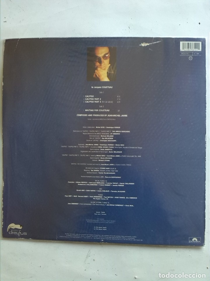 Discos de vinilo: JEAN MICHAEL JARRE WAITING FOR CUSTEAU - Foto 2