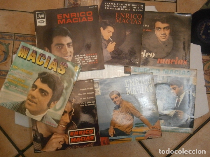 Discos de vinilo: 7 discos enrico,macias&iexcl;&iexcl; - Foto 1