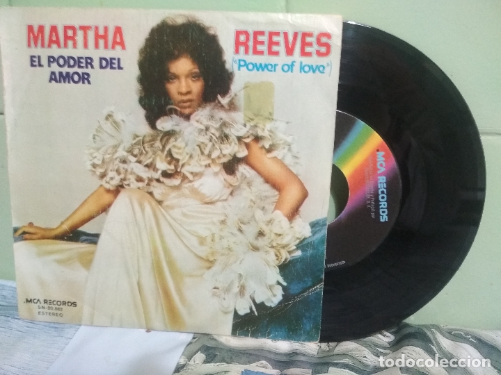 Discos de vinilo: MARTHA REEVES  EL PODER DEL AMOR  SINGLE SPAIN 1974 PDELUXE - Foto 1