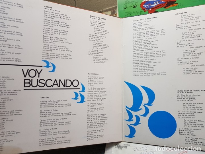 Discos de vinilo: LP-VOY BUSCANDO-ediciones Paulinas 1973 - Foto 2