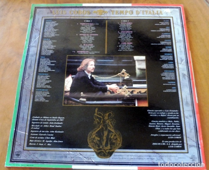 Discos de vinilo: LP - CBS - 1987 - LUIS COBOS - TEMPO DITALIA - Foto 2