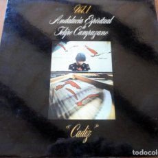 Discos de vinilo: LP - AMBAR 1977 - ANDALUCIA ESPERITUAL - CADIZ - FELIPE CAMPUZANO - CON AUTOGRAFO (VER FOTO). Lote 177779392