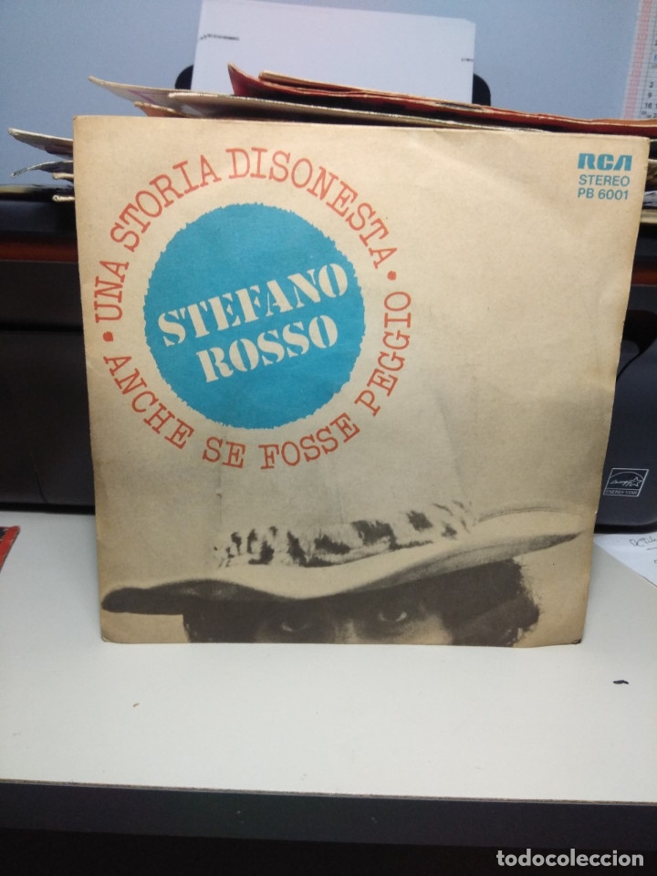 Disques de vinyle: SG STEFANO ROSSO : UNA STORIA DISONESTA