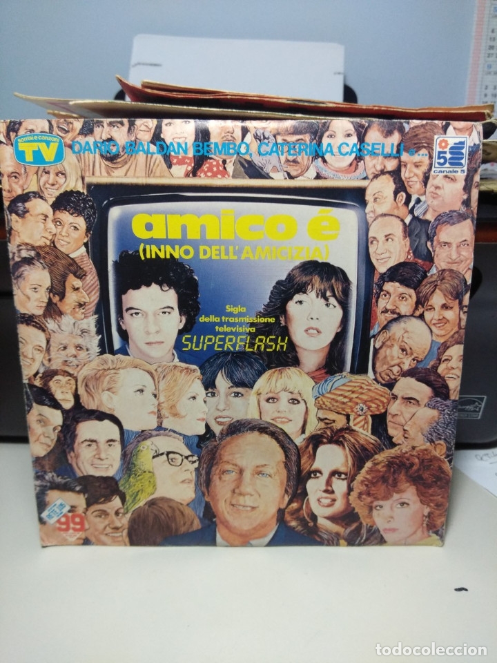 Discos de vinilo: SG DARIO BALDAN-BEMBO / CATERINA CASSELLI: AMICO E