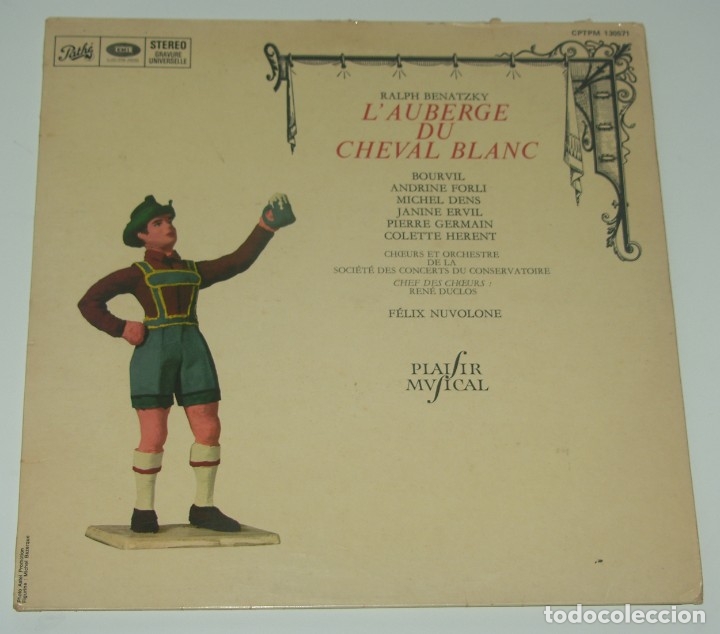 Discos de vinilo: RALPH BENATKY - L'AURBERGE DU CHEVAL BLANC (EXTRAITS) - EMI FRANCE