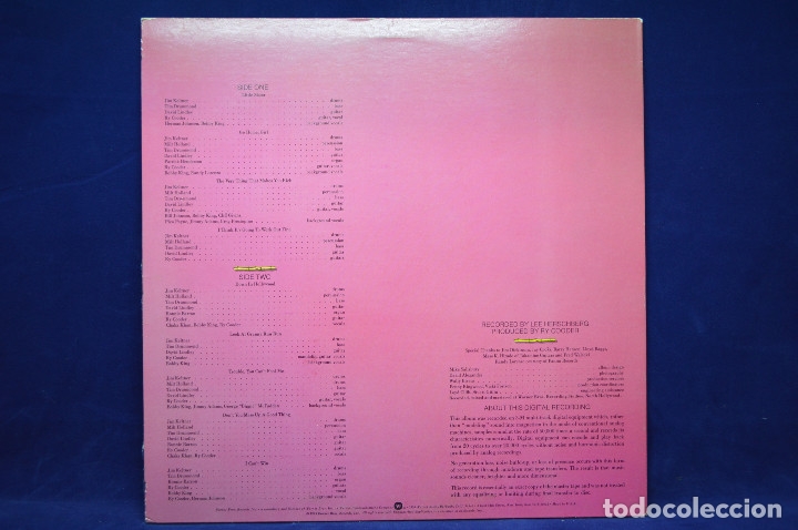 Discos de vinilo: RY COODER - BOPTILL YOU DROP - LP - Foto 2