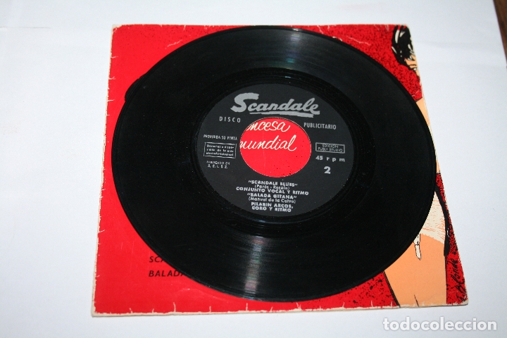 Discos de vinilo: EP PUBLICIDAD FAJAS FRANCESAS SCANDALE - 1962 - HERMANAS ALLEGUE, PILARIN ARCOS - Foto 4 - 177890478