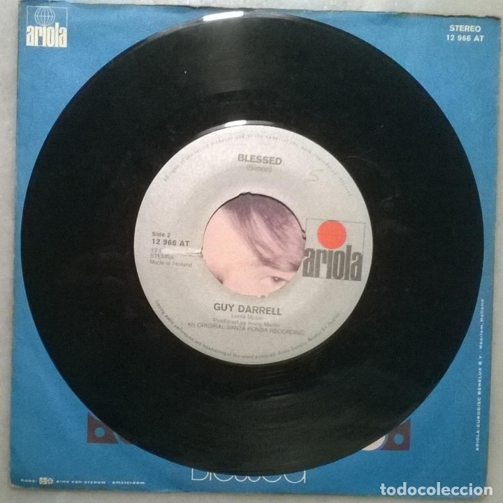 Discos de vinilo: Guy Darrell. Ive been Hurt/ Blessed. Ariola, Holland 1973 single - Foto 4