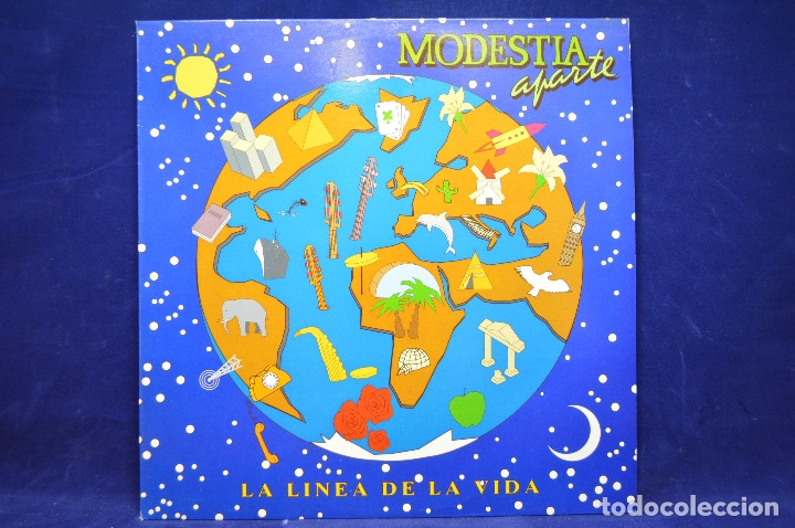 Discos de vinilo: MODESTIA APARTE- LA LINEA DE LA VIDA - LP - Foto 1