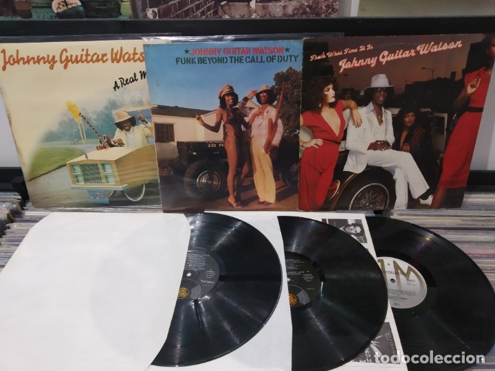 Lote 3 Lp Johnny Guitar Watson A Real Mother Venduto In Vendita Diretta 177977114 Album by johnny guitar watson. oggetti antichi