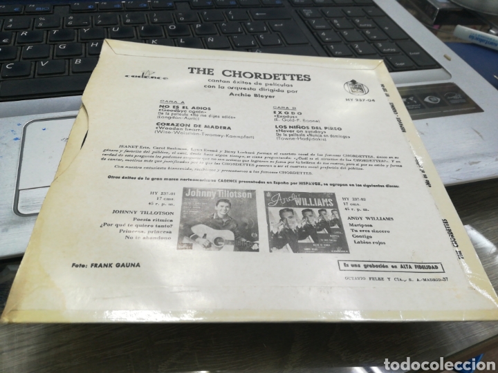 Discos de vinilo: The chordettes ep no es el adi&oacute;s + 3 - Foto 2