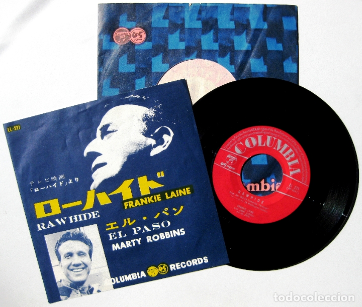 FRANKIE LAINE / MARTY ROBBINS - RAWHIDE / EL PASO - SINGLE COLUMBIA 1960 JAPAN BPY (Música - Discos - Singles Vinilo - Bandas Sonoras y Actores)
