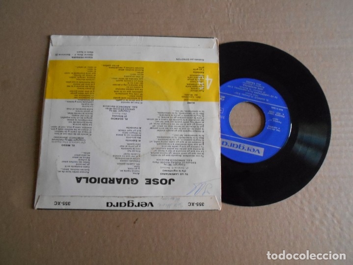 Discos de vinilo: vinilo de  jose guardiola  a&ntilde;o 1966 - Foto 2