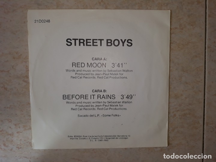 Discos de vinilo: Street boys - Foto 2