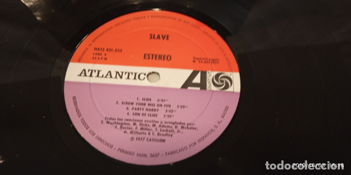 Discos de vinilo: SLAVE -SLAVE- (1977) LP DISCO VINILO - Foto 6