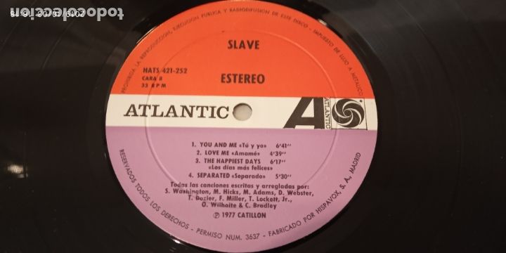 Discos de vinilo: SLAVE -SLAVE- (1977) LP DISCO VINILO - Foto 7