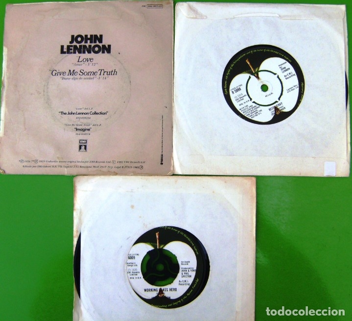 Discos de vinilo: Lote de 3 singles de John Lennon - Foto 2