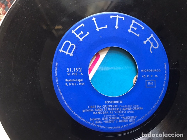 Discos de vinilo: Fosforito. Grande inter&eacute;s - Foto 3