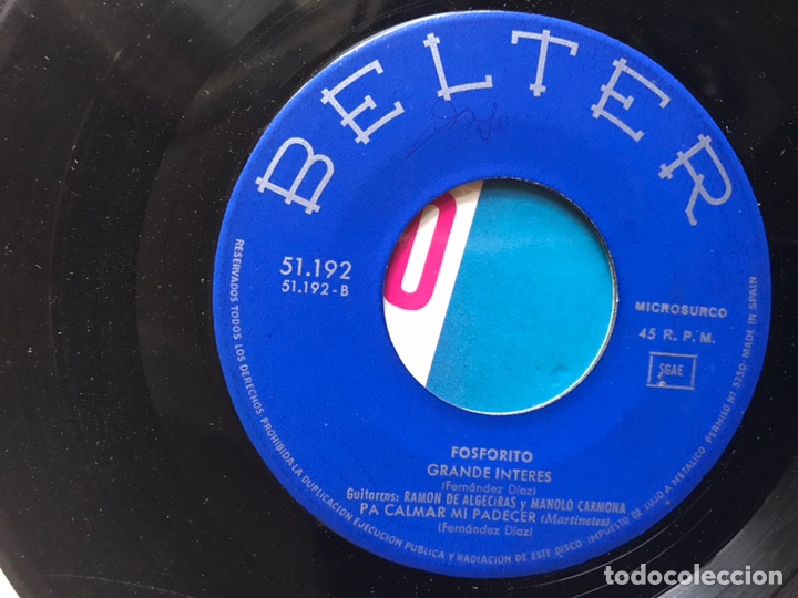 Discos de vinilo: Fosforito. Grande inter&eacute;s - Foto 5