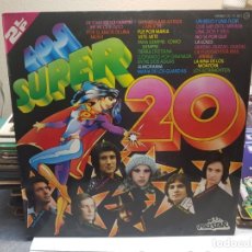 Discos de vinilo: DOBLE LP-LOS SUPER 20-EN FUNDA ORIGINAL AÑO 1975. Lote 178182980