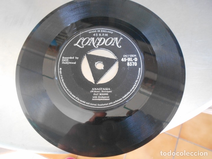 Discos de vinilo: PAT BOONE-SINGLE ANASTASIA-ENGLAND - Foto 2