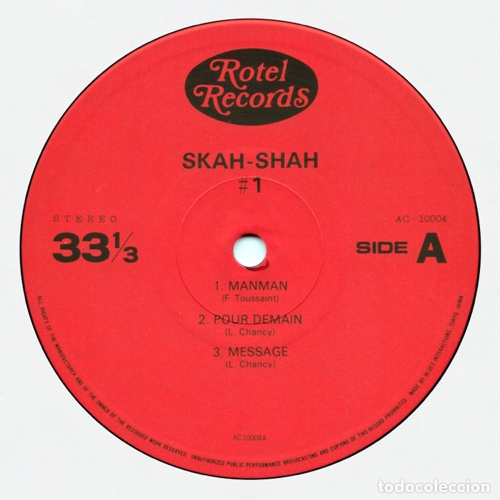 Discos de vinilo: Skah Shah # 1 - Message ( Japan Import ) - Foto 2