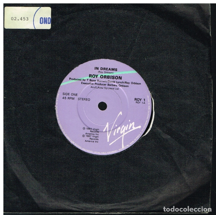 Discos de vinilo: ROY ORBISON - IN DREAMS / LEAH - SINGLE 1987 - ED. INGLESA - Foto 1