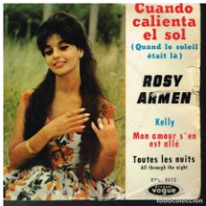 Discos de vinilo: ROXY ARMEN - CUANDO CALIENTA EL SOL / KELLY / MON AOUR S'EN EST ALLE +1 - EP 1962 - ED. FRANCIA