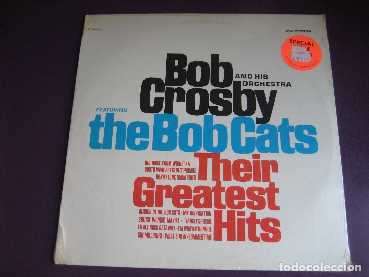 Bob Crosby And His Orchestra + The Bobcats Lp M - Comprar Discos LP ...