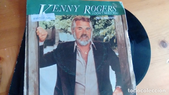 Discos de vinilo: SINGLE (VINILO) DE  KENNY ROGERS A&Ntilde;OS 80 - Foto 1