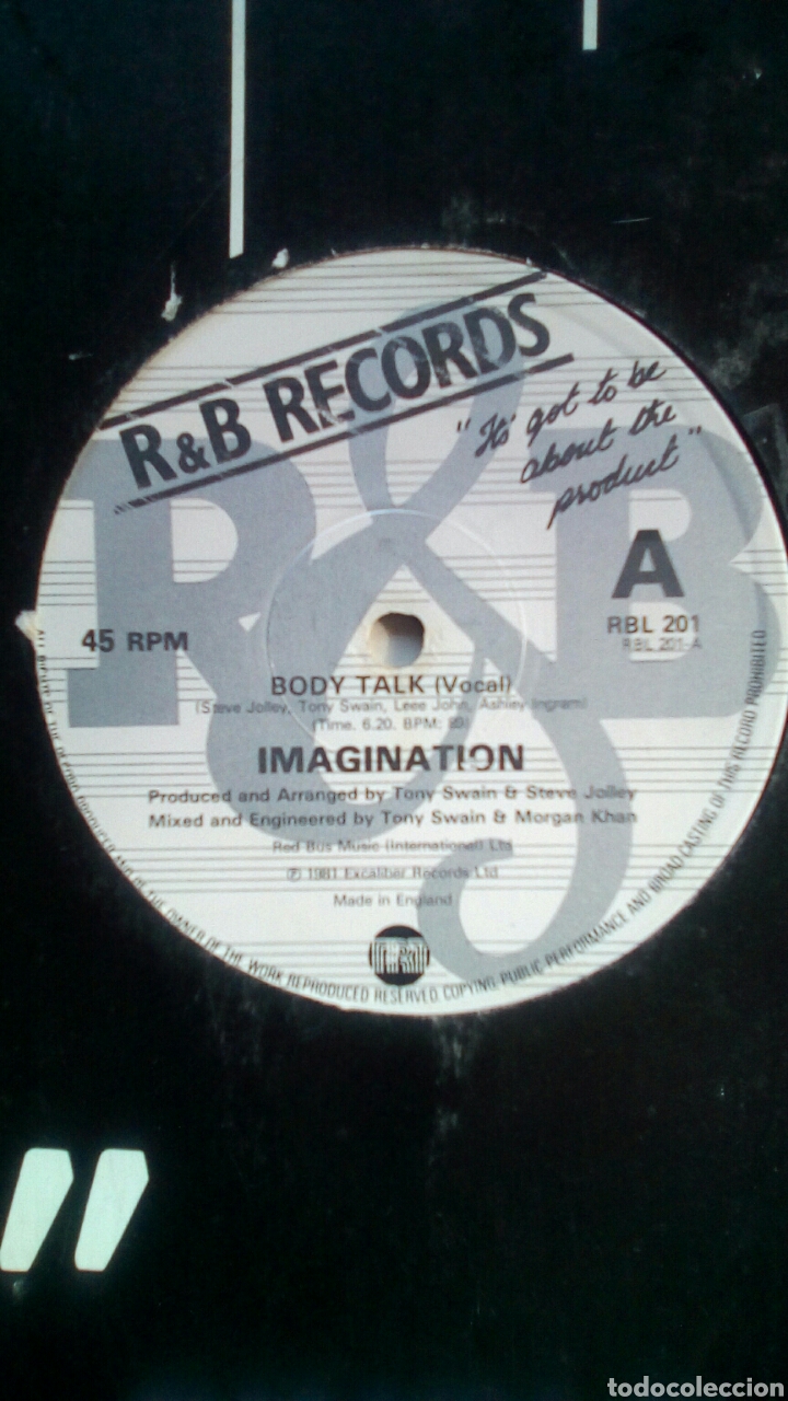 Discos de vinilo: Imagination - Body talk, Excaliber Records, 1981. England. - Foto 3