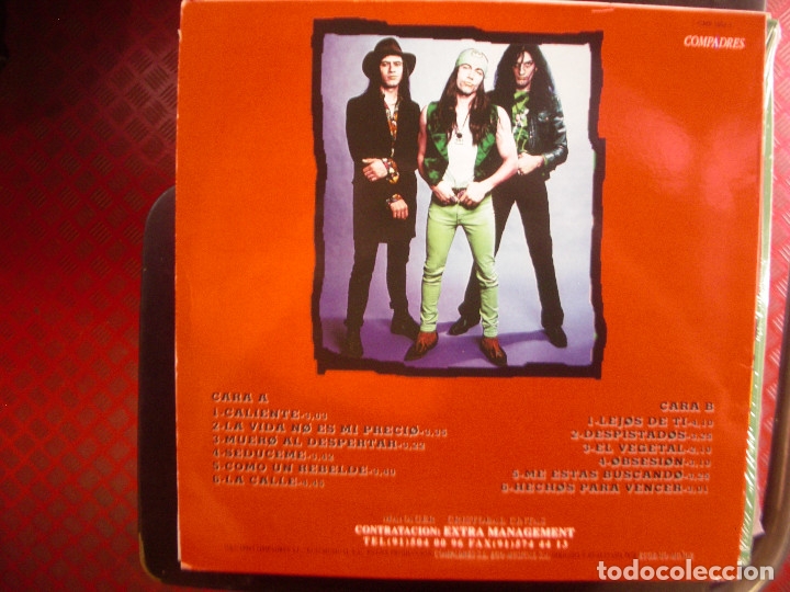 Discos de vinilo: CORAZONES NEGROS- CALIENTE. LP. - Foto 2
