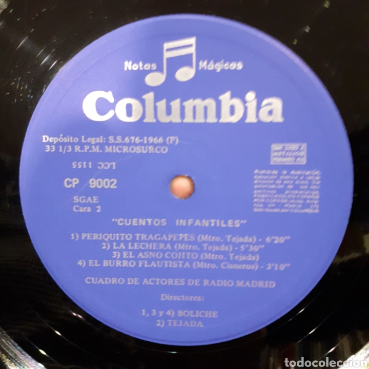 Discos de vinilo: Cuentos infantiles - Columbia ,disco n&uacute;mero 2 - Foto 6