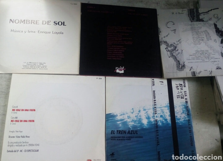 Discos de vinilo: LOTE 5 SINGLES POP A&Ntilde;OS 90 - Foto 2