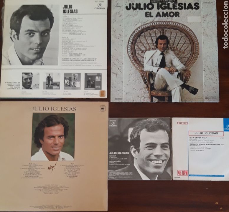 Discos de vinilo: Lote 5 discos - Julio Iglesias- - Foto 2