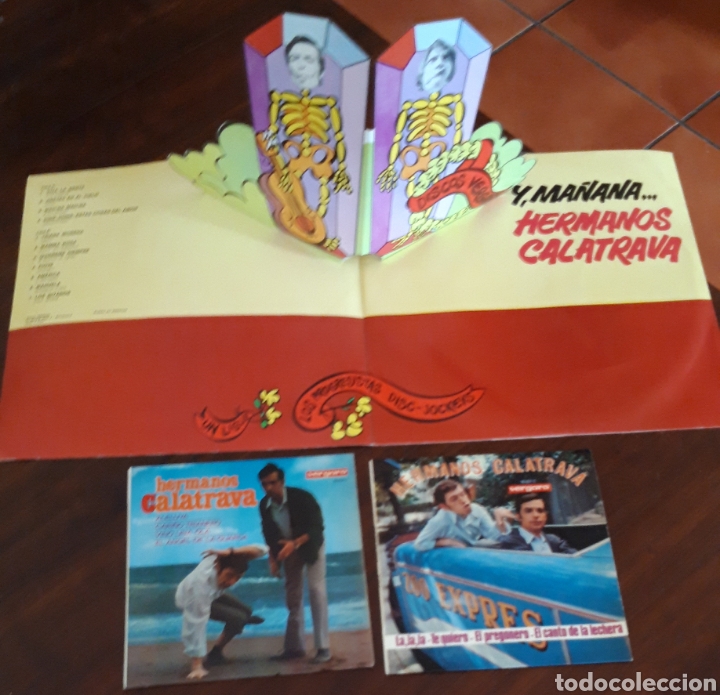 Discos de vinilo: 3 discos Hermanos Calatrava-comicos- - Foto 2