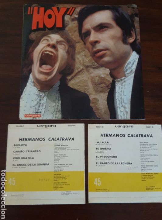 Discos de vinilo: 3 discos Hermanos Calatrava-comicos- - Foto 3