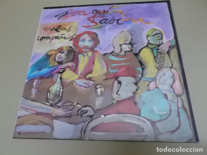 Discos de vinilo: JOAQUIN SABINA (LP) MALAS COMPA&Ntilde;IAS A&Ntilde;O &ndash; 1983 - Foto 1