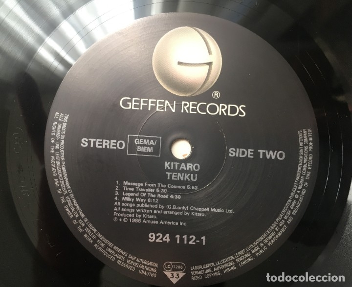 Discos de vinilo: LP KITARO - TENKU - Foto 4