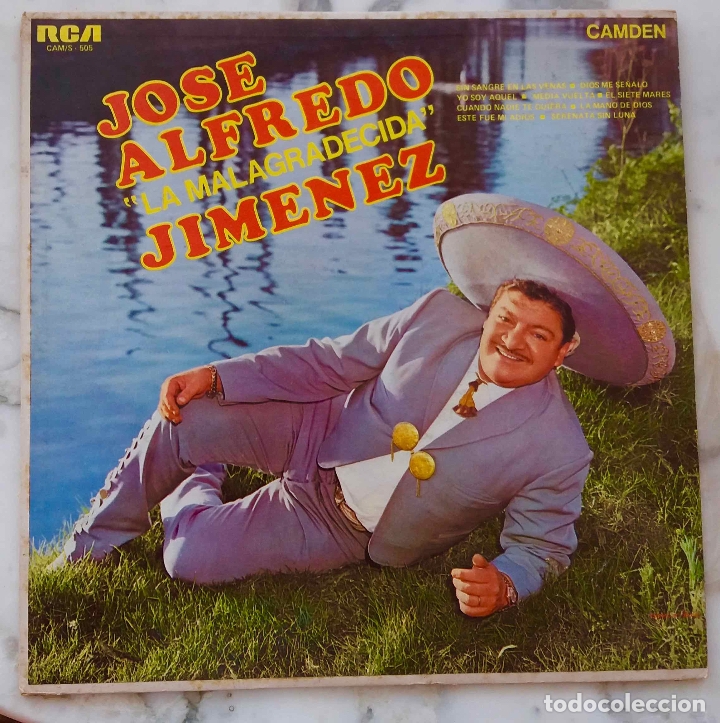 Discos de vinilo: JOS&Eacute; ALFREDO JIM&Eacute;NEZ, LA MALAGRADECIDA. LP M&Eacute;XICO - Foto 1
