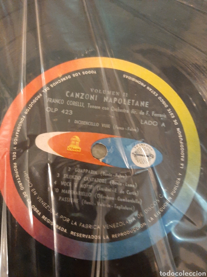 Discos de vinilo: Franco Corelli canzone n 2 Deon lo 423 - Foto 3