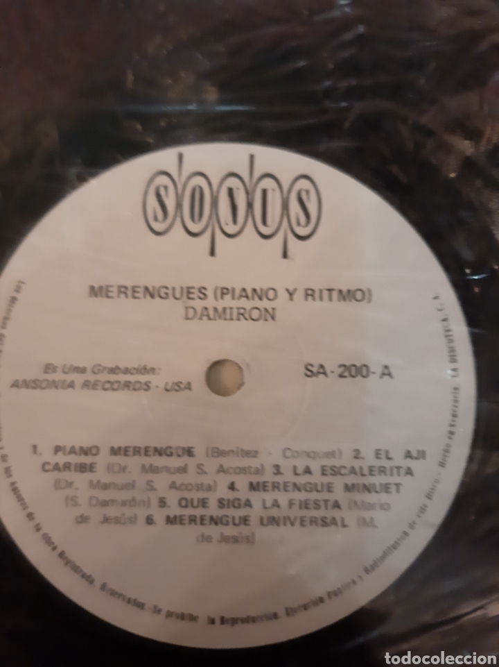 Discos de vinilo: DAMIRON POANO RITMO Merengues - Foto 3