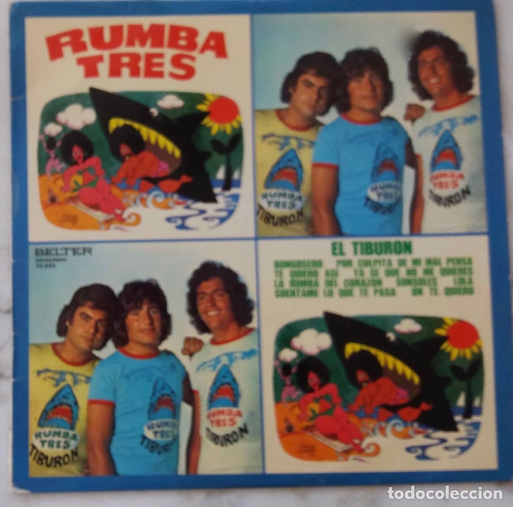 Discos de vinilo: RUMBA TRES. EL TIBUR&Oacute;N. LP EN BELTER - Foto 1