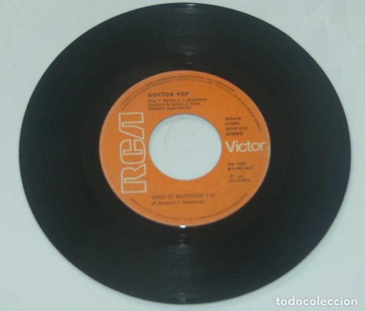 Discos de vinilo: DOCTOR POP - BARBACOA / DANZA DE MACGREGOR ( SINGLE ESPA&Ntilde;OL, RCA 1973 ) - Foto 4