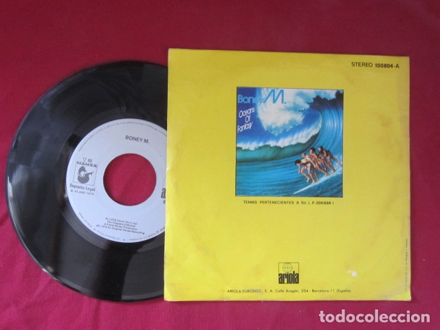 Discos de vinilo: BONEY M. - EL LUTE 45 RPM - Foto 2
