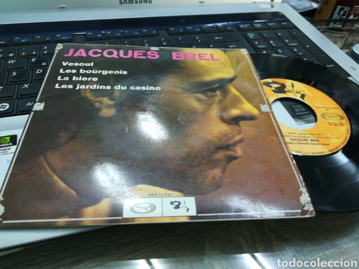 Dischi in vinile: Jacques brel ep vesoul + 3 espa&ntilde;a 1969