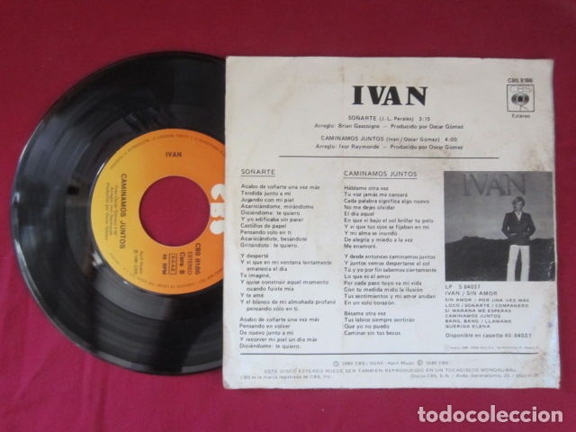 Discos de vinilo: IVAN - SO&Ntilde;ARTE - 45 RPM - Foto 2